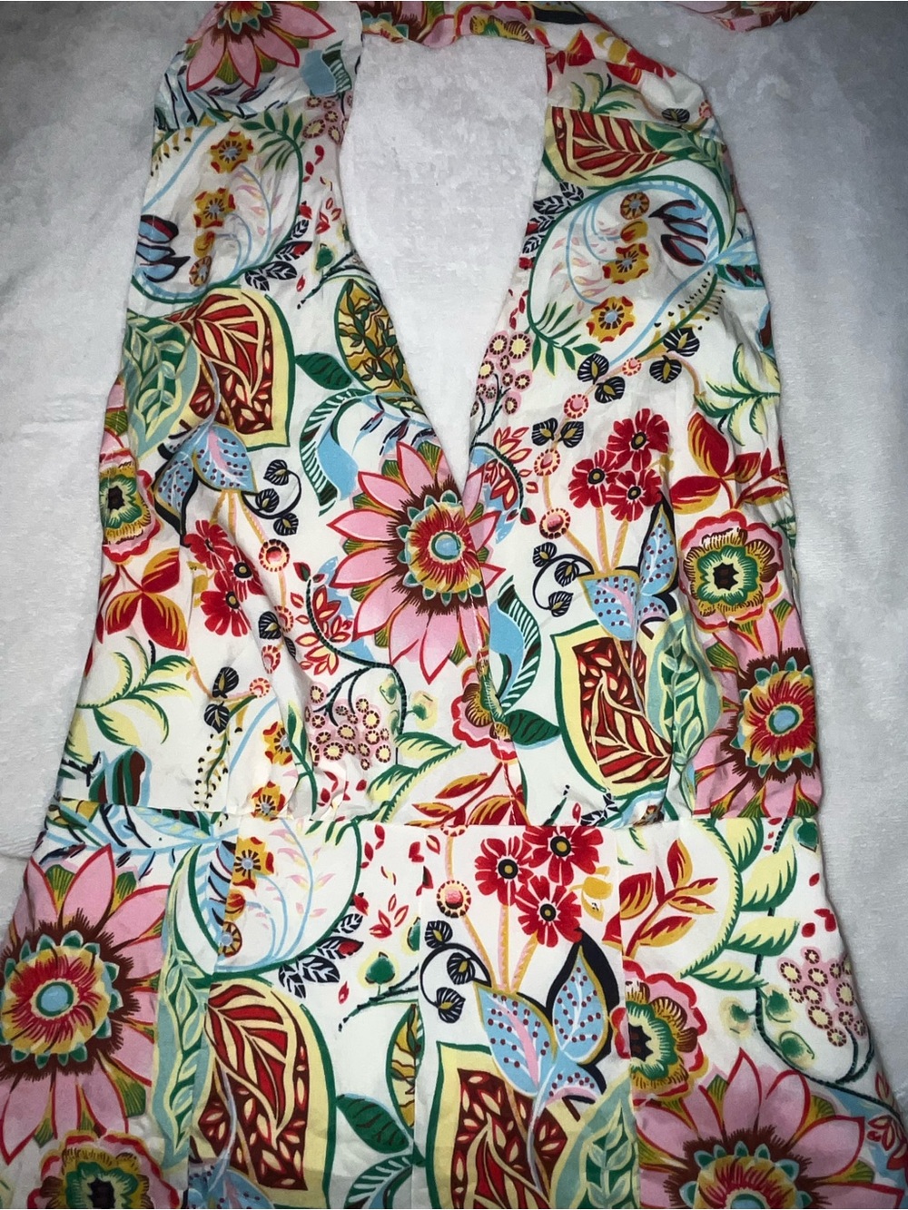 Floral Halter Neck Women’s Romper in Multicolor